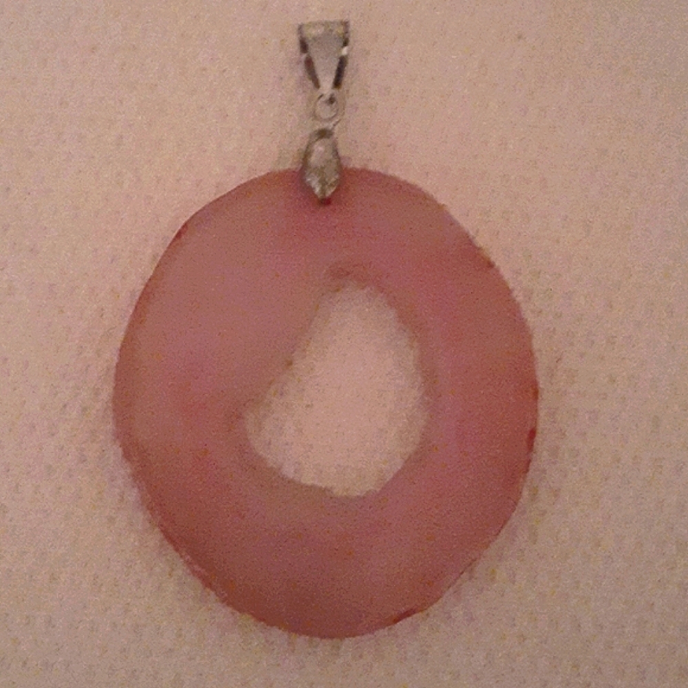 Rose quartz pendant